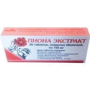 ПИОНА ЭКСТРАКТ 150МГ. №30 ТАБ. П/О /ВИФИТЕХ/