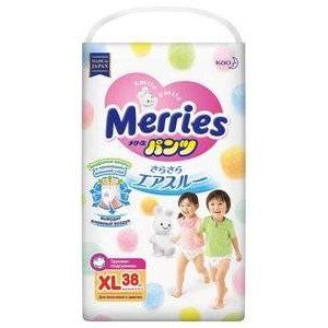 МЕРРИЕС ПОДГУЗНИКИ-ТРУСИКИ 12-22КГ. №38 [MERRIES]