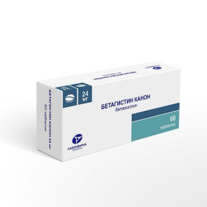 БЕТАГИСТИН 24МГ. №60 ТАБ. /КАНОНФАРМА/ БЕТАГИСТИН 24МГ. №60 ТАБ. /КАНОНФАРМА/