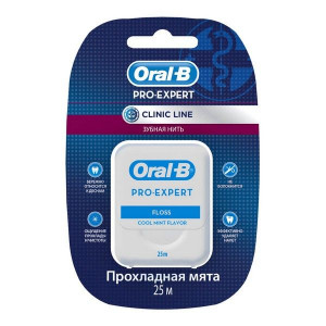 ОРАЛ БИ ЗУБ.НИТЬ ПРОЭКСПЕРТ КЛИНИК ЛАЙН ПРОХЛ.МЯТА 25М. [ORAL]