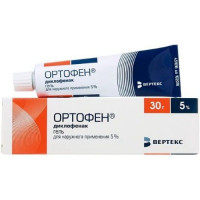 ОРТОФЕН 5% 30Г. ГЕЛЬ Д/НАРУЖ.ПРИМ. ТУБА /ВЕРТЕ/