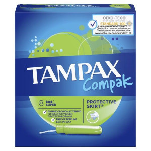 ТАМПАКС ТАМПОНЫ КОМПАК СУПЕР АППЛ. №8 [TAMPAX]