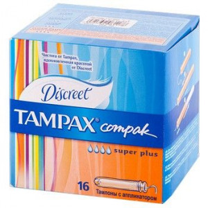 ТАМПАКС ТАМПОНЫ ПЕРЛ КОМПАК СУПЕР ПЛЮС АППЛ. №16 ДУО [TAMPAX]