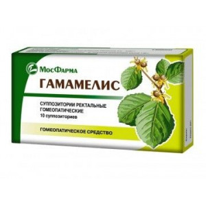 ГАМАМЕЛИС №10 СУПП.РЕКТ. ГОМЕОПАТ. /МОСФАРМА/
