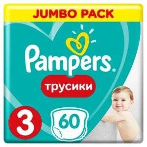 ПАМПЕРС ПОДГУЗН. ПАНТС ТРУСИКИ 3 МИДИ 6-11КГ №60 [PAMPERS]