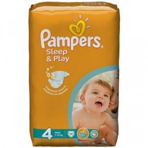 ПАМПЕРС ПОДГУЗН. СЛИП ЭНД ПЛЕЙ 9-14КГ. №14 МАКСИ [PAMPERS]