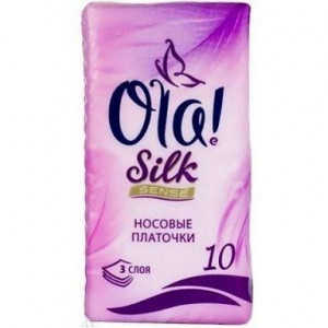 ОЛА СИЛК СЕНСЕ ПЛАТОЧКИ НОСОВЫЕ №10 [OLA]