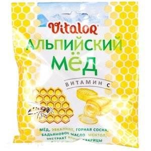 ВИТАЛОР ЛЕДЕНЦ.КАРАМЕЛЬ ЛИПА+МЕД+ВИТ.С 60Г.