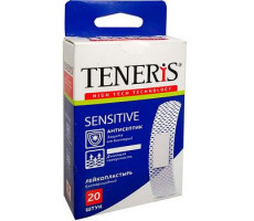 ТЕНЕРИС ЛЕЙКОПЛАСТ. НАБОР СЕНСЕТИВ 76Х19ММ №20 ИОНЫ СЕРЕБРА НЕТКАН. [TENERIS]