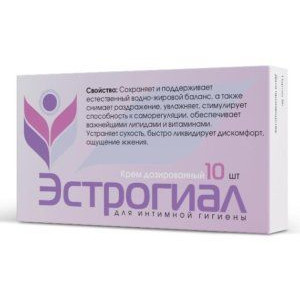 ЭСТРОГИАЛ КРЕМ Д/ИНТИМ. ГИГИЕНЫ ДОЗИР. 1,2Г. №10 ЭСТРОГИАЛ КРЕМ Д/ИНТИМ. ГИГИЕНЫ ДОЗИР. 1,2Г. №10
