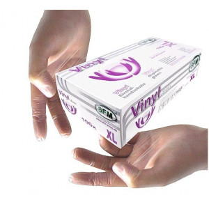 СФМ ПЕРЧАТКИ ВИНИЛ Н/СТЕР. Н/ОПУДР. Р.XL(9-9,5) №100 (50ПАР) [SFM]