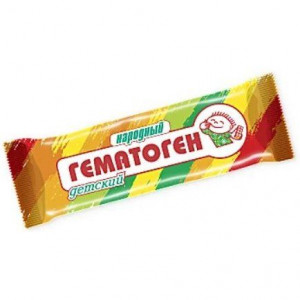 ГЕМАТОГЕН НАРОДНЫЙ ДЕТСКИЙ 40Г. ПЛИТКА ГЕМАТОГЕН НАРОДНЫЙ ДЕТСКИЙ 40Г. ПЛИТКА