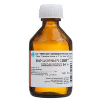 КАМФОРНЫЙ СПИРТ 10% 40МЛ. №1 Р-Р Д/НАРУЖ.ПРИМ. ФЛ. /ТВЕРСКАЯ ФФ/
