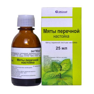 МЯТЫ ПЕРЕЧНОЙ НАСТОЙКА 25МЛ. ФЛ. И/У /ЭКОЛАБ/