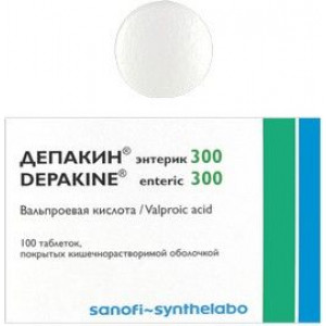 ДЕПАКИН ЭНТЕРИК 300МГ. №100 ТАБ. /САНОФИ/