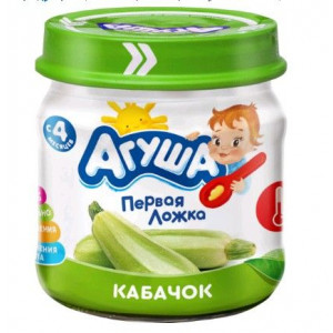 АГУША ПЮРЕ 80Г. КАБАЧОК 4+МЕС.