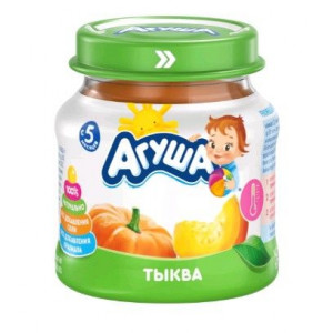 АГУША ПЮРЕ 80Г. ТЫКВА Б/САХ. 5+МЕС.