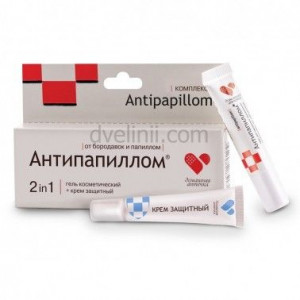 ДОМАШ.АПТЕЧКА АНТИПАПИЛЛОМ ГЕЛЬ+КРЕМ НАБОР 2Х5МЛ.