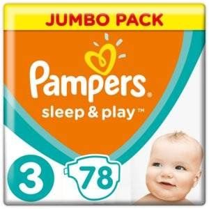 ПАМПЕРС ПОДГУЗН. СЛИП ЭНД ПЛЕЙ 6-10КГ №78 МИДИ [PAMPERS]