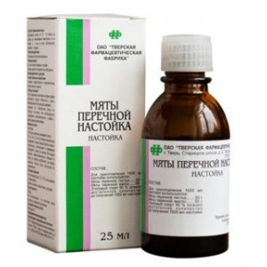 МЯТЫ ПЕРЕЧНОЙ НАСТОЙКА 25МЛ. ФЛ. И/У /ТВЕРСКАЯ ФФ/