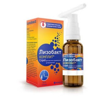 ЛИЗОБАКТ КОМПЛИТ 0,1МГ+4МГ+0,3МГ/ДОЗА 125ДОЗ 30МЛ. СПРЕЙ Д/МЕСТ.ПРИМ. ДОЗИР. ФЛ.