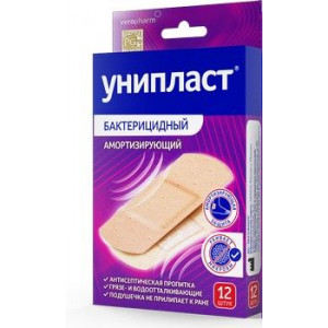 УНИПЛАСТ ЛЕЙКОПЛАСТ. БАКТЕР. АМОРТИЗ. №12 УНИПЛАСТ ЛЕЙКОПЛАСТ. БАКТЕР. АМОРТИЗ. №12
