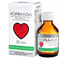 КОРВАЛОЛ 25МЛ. КАПЛИ Д/ПРИЕМА ВНУТРЬ ФЛ. И/У /ФЛОРА КАВКАЗА/