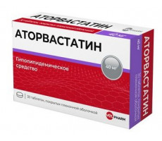 АТОРВАСТАТИН ВЕЛФАРМ 40МГ. №30 ТАБ. П/П/О /ВЕЛФАРМ/