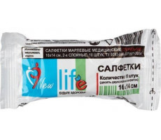 ЛАЙФ САЛФЕТКИ СТЕР. 16Х14СМ №10 [LIFE]