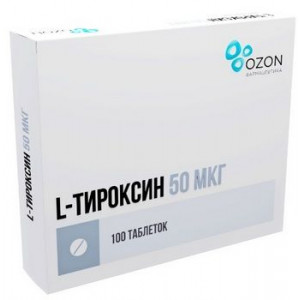 L-ТИРОКСИН 50МКГ. №100 ТАБ. /ОЗОН/ L-ТИРОКСИН 50МКГ. №100 ТАБ. /ОЗОН/