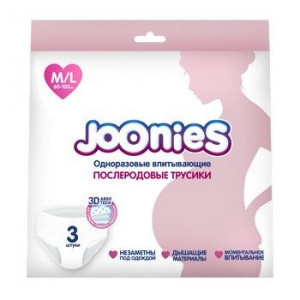 ДЖУНИС ТРУСИКИ ОДНОР. П/РОДОВ. Р.M/L №3 [JOONIES]