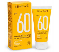 КРАССА КРЕМ СОЛНЦЕЗАЩ. Д/ЗАЩИТЫ ЛИЦА,ЗОНЫ ДЕКОЛЬТЕ SPF60 50МЛ. [KRASSA]