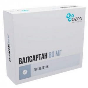 ВАЛСАРТАН 80МГ. №90 ТАБ. П/П/О /ОЗОН/