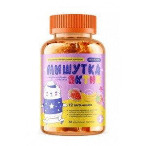 МУЛЬТИФОРТЕ МАРМЕЛАД АКТИВ МИШУТКА ВКУС КЛУБНИКА+БАНАН №60 МУЛЬТИФОРТЕ МАРМЕЛАД АКТИВ МИШУТКА ВКУС КЛУБНИКА+БАНАН №60