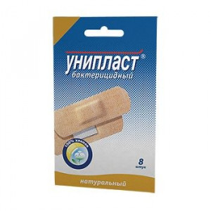 УНИПЛАСТ ЛЕЙКОПЛАСТ. БАКТЕР. НАТУР. 1,9Х7,2СМ. №8