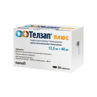 ТЕЛЗАП ПЛЮС 12,5МГ.+40МГ. №30 ТАБ.