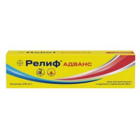 РЕЛИФ АДВАНС 200МГ/Г. 25Г. МАЗЬ Д/РЕКТ. И НАРУЖ.ПРИМ. ТУБА АППЛ.